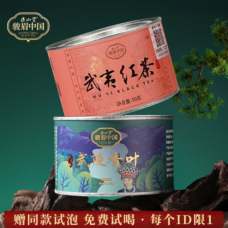 正山堂武夷红茶正宗茶叶组合罐装