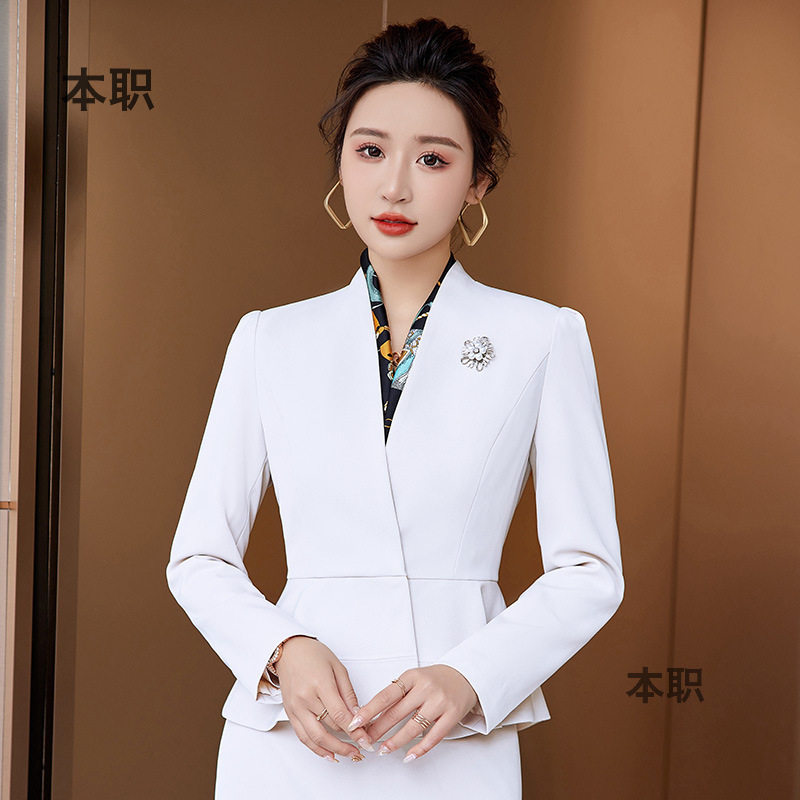 爆款【气质优雅】女装酒店工作服小西装主持人秋冬职业装长袖
