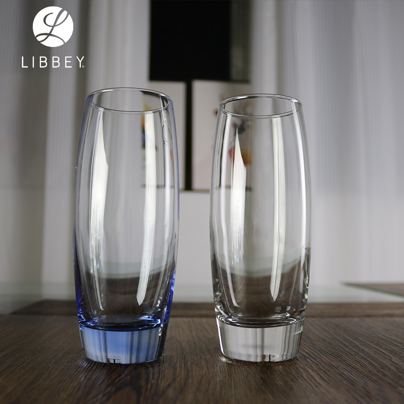 利比玻璃杯厚底酒店客房漱口杯餐厅长身水杯双色茶杯酒吧鸡尾酒杯,餐饮具,玻璃杯,淘宝优惠券,粉丝福利购,淘宝优惠卷
