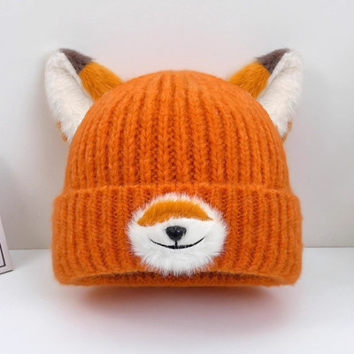 可爱狐狸尼克周边动漫卡通针织帽子女秋冬保暖百搭显脸小毛线帽潮