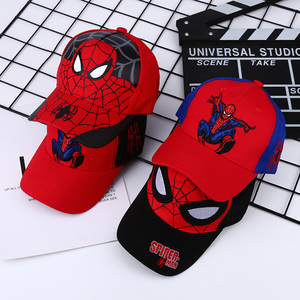 新款儿童帽子男童蜘蛛侠棒球帽宝宝卡通鸭舌帽户外休闲出游遮阳帽