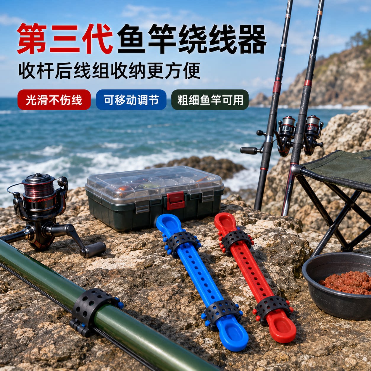 防乱线粗细鱼竿通用野钓渔具配件