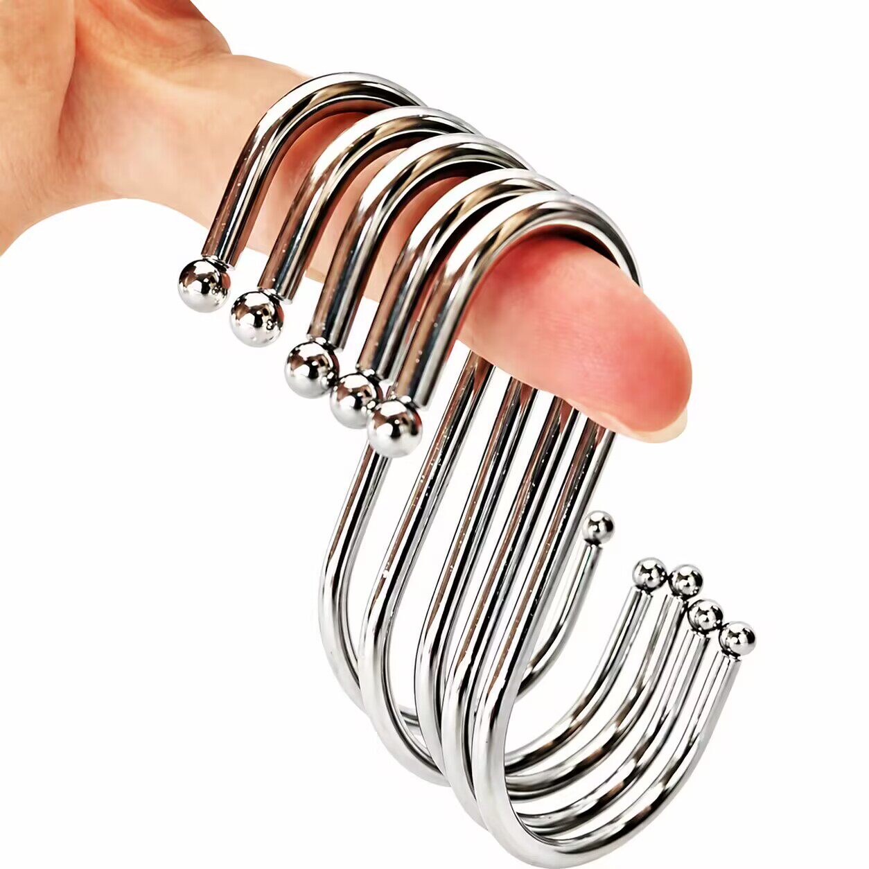 S型挂钩免打孔挂式不锈钢配件挂腊肉挂钩多功能钩子防锈403挂衣钩