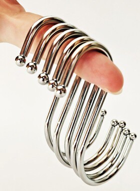 S型挂钩免打孔挂式不锈钢配件腊肉挂钩多功能钩子防锈银色铁勾