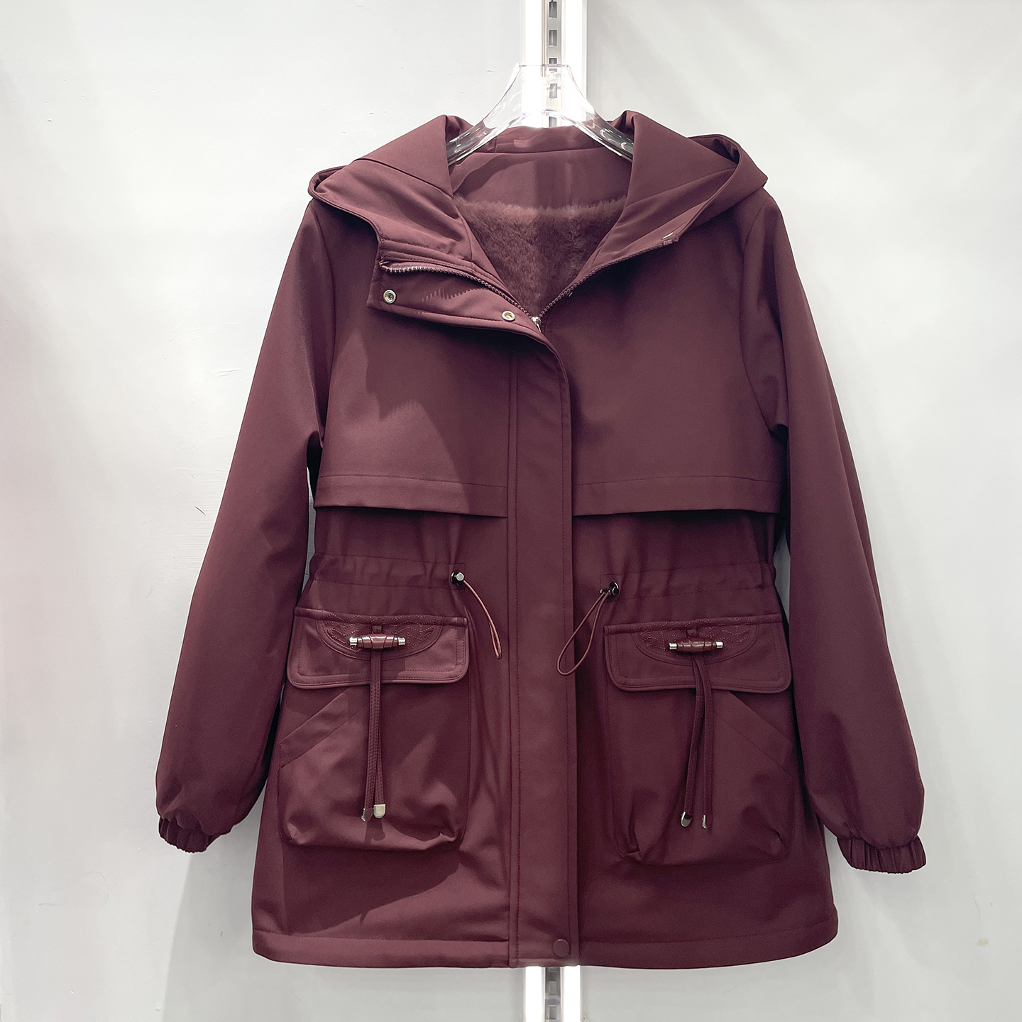 时尚妈妈装加绒加厚冲锋衣外套