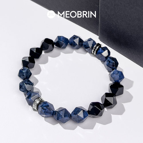 蓝线石手链玛瑙小众高级男生手串