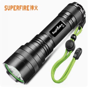 正品SupFire神火L6强光手电筒26650可充电式LED户外灯T6-L2远射王