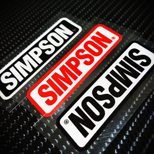 适用于Simpson 头盔改装贴纸 个性摩托车车身划痕贴 防水反光贴花