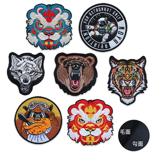魔术贴粘钩徽章动物图案装饰贴