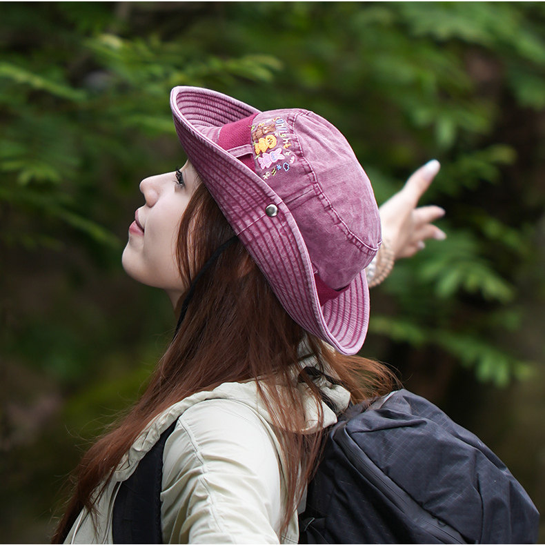 日系户外徒步登山露营小檐女牛仔