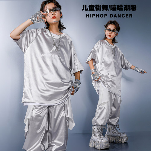 街舞儿童AI机器人breking演出服