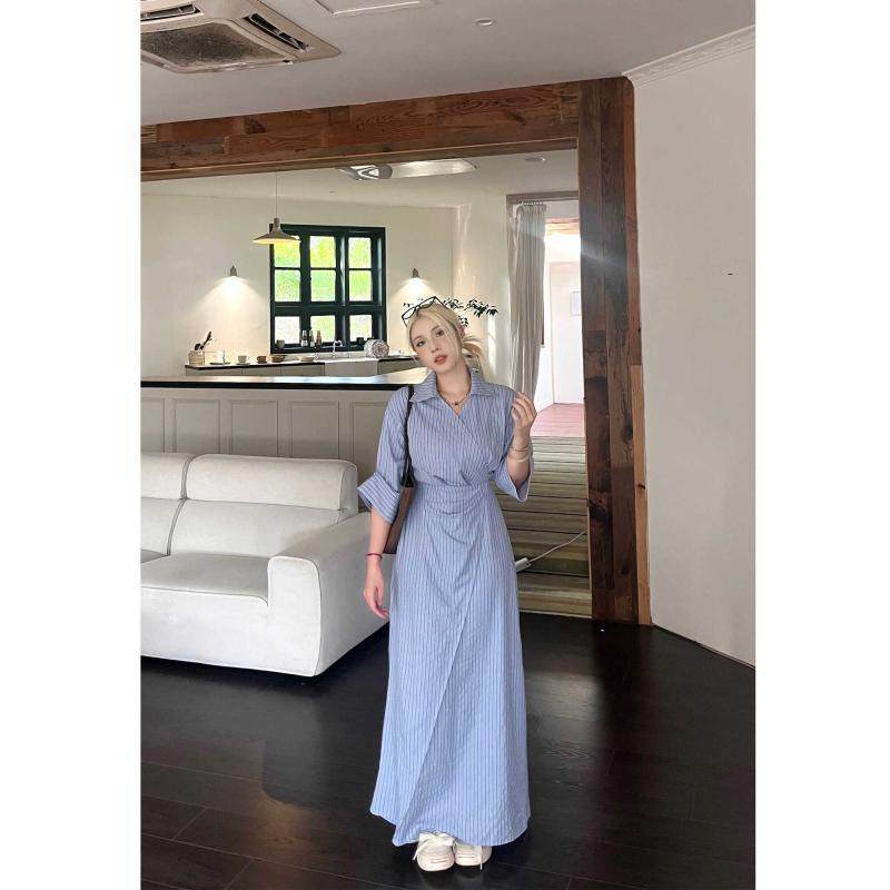 炸街独特漂亮连衣裙大码胖妹妹法式复古连衣裙女夏季温柔风高级感