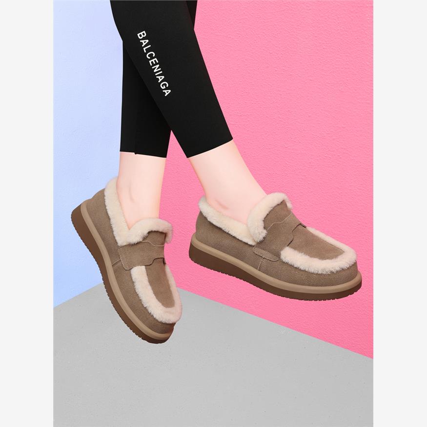 真皮勃肯鞋女2025年秋冬