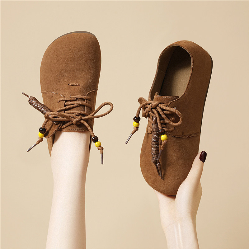 品牌真皮鞋子女2025新款