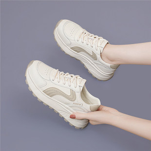 厚底小白鞋女鞋2026新款爆款春季今年流行鞋子百搭休闲增高运动鞋
