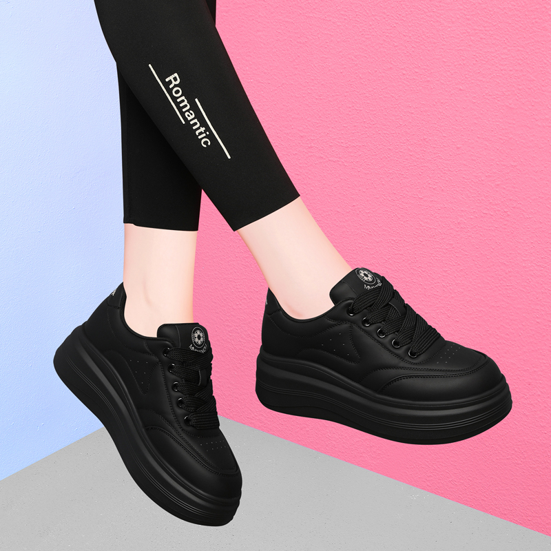 厚底小白鞋女2025春秋新