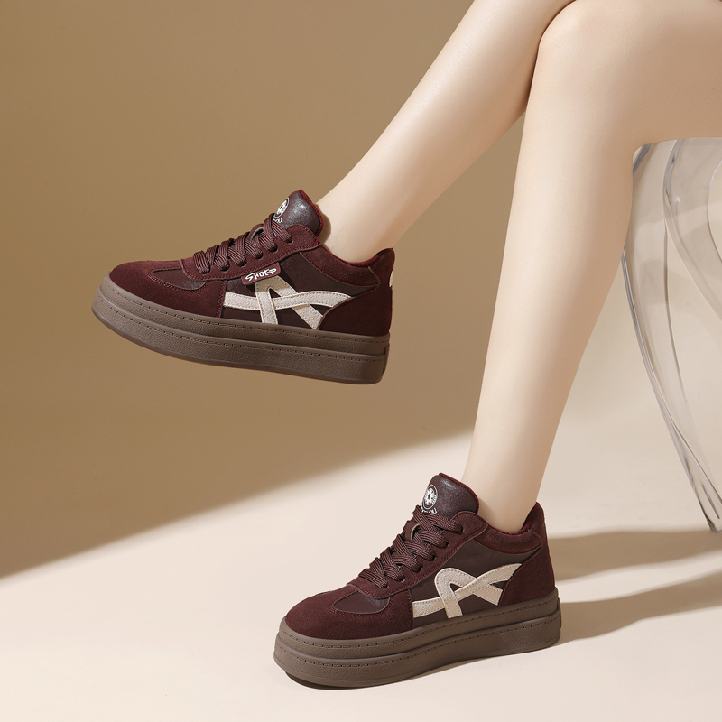 美式复古德训鞋女冬款网