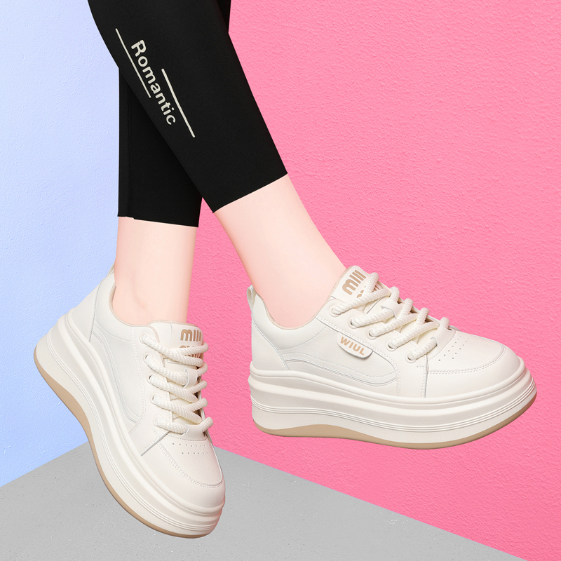 厚底小白鞋女2025新款爆