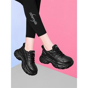 老爹鞋女2025新款秋冬季加绒运动厚底增高小白百搭棉鞋子爆巨好看