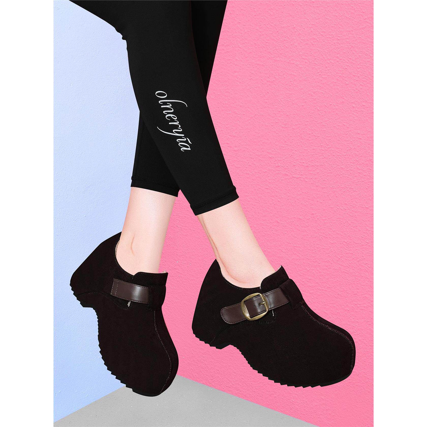 2025新款冬季厚底勃肯鞋女魔术贴一脚蹬懒人鞋舒适增高鞋加绒女鞋