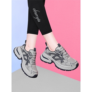 老爹鞋女2025新款秋超火超轻厚底增高小个子显脚小百搭休闲运动鞋