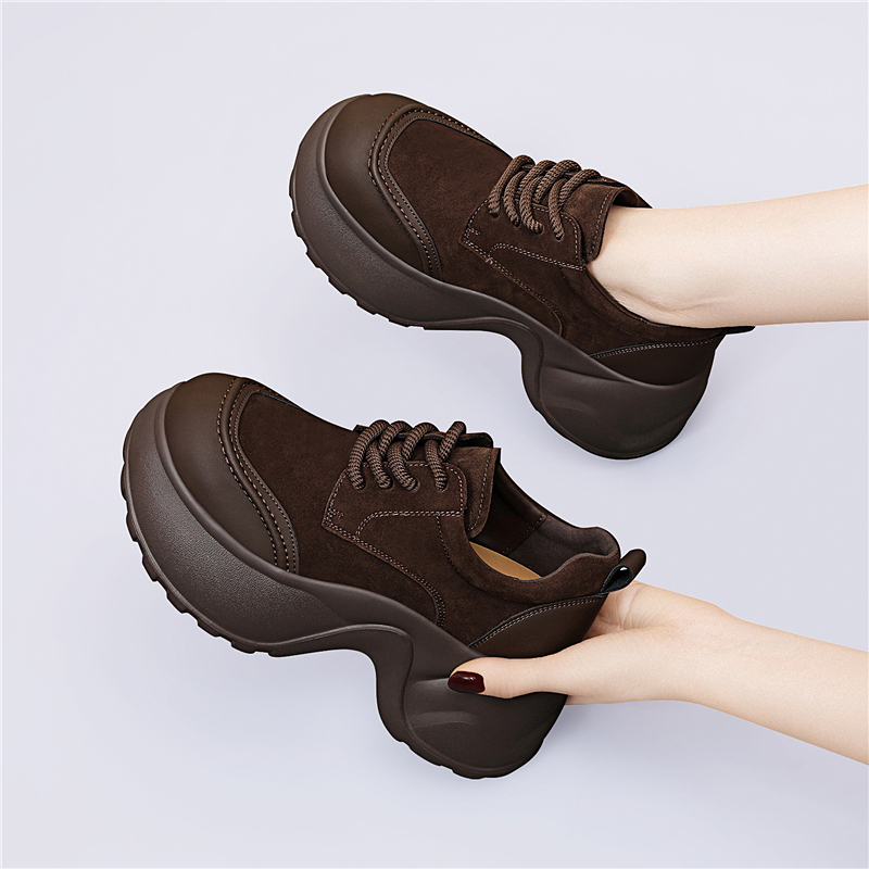 厚底乐福鞋女2025新款秋