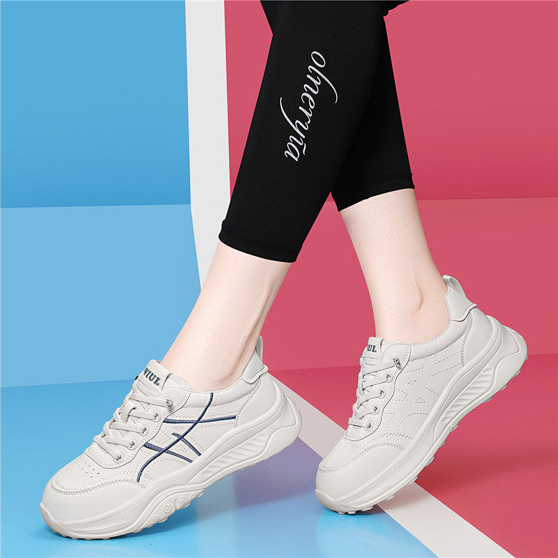 品牌爆款老爹鞋女2026新款春季厚底软底不累脚运动休闲小白鞋百搭