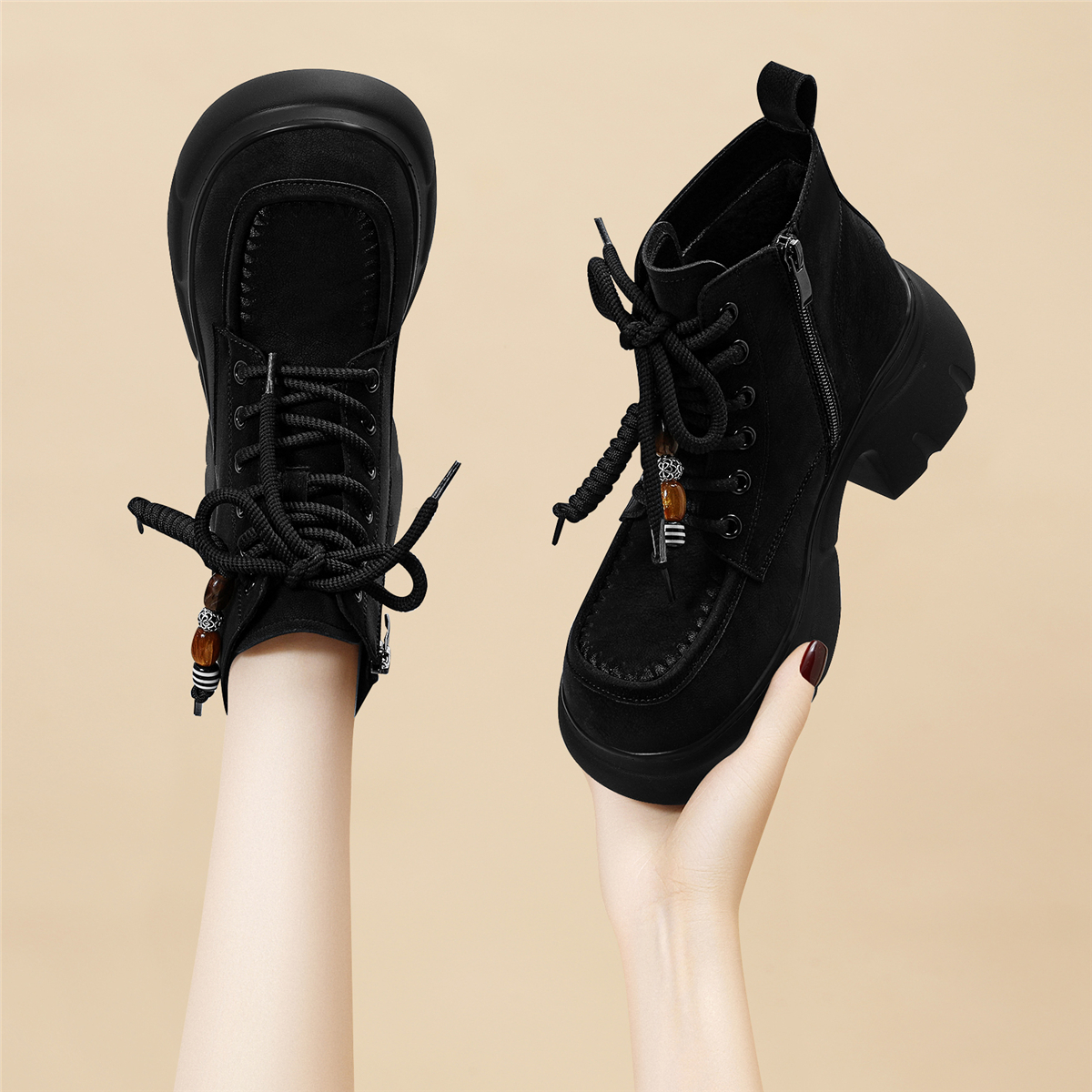 爆款马丁靴女英伦风2025