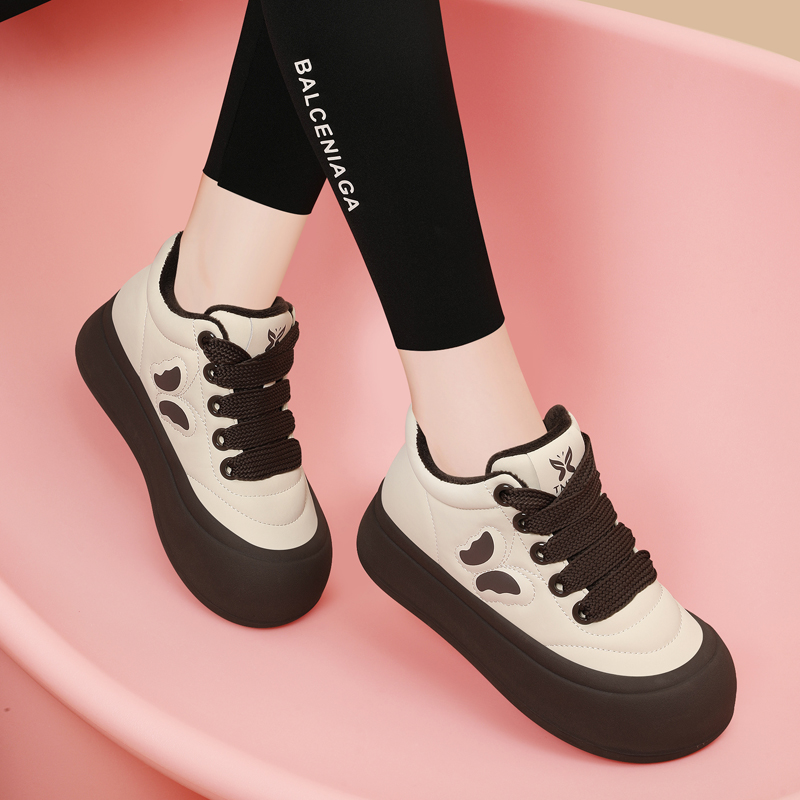 加绒丑萌大头鞋女保暖防