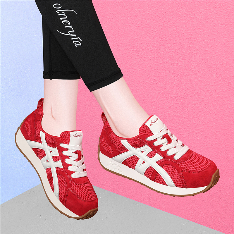 本命年红色运动鞋女2025
