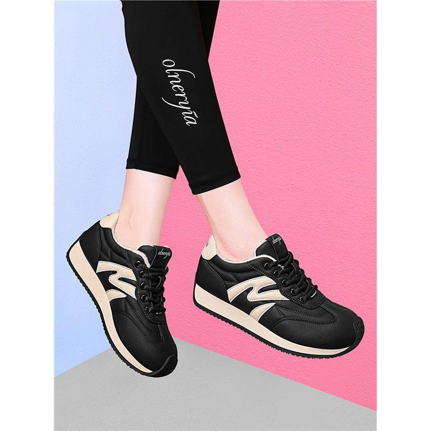 真皮软底德训鞋女2025冬