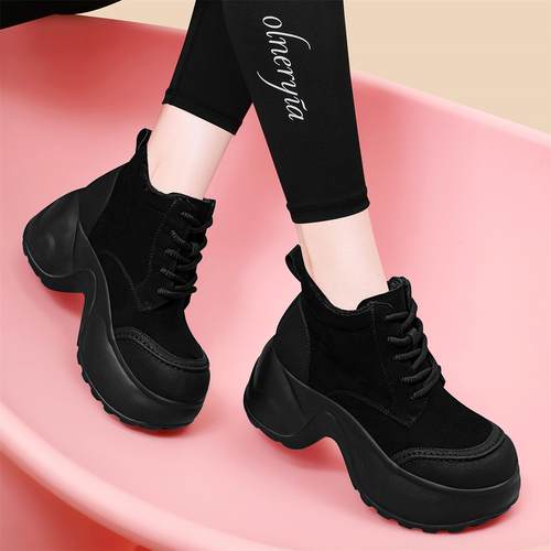 厚底高帮鞋女2025年新款