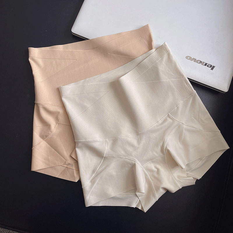 出口无痕高腰收腹提臀内裤女不卷边产后塑形美体包臀弹力平角裤头