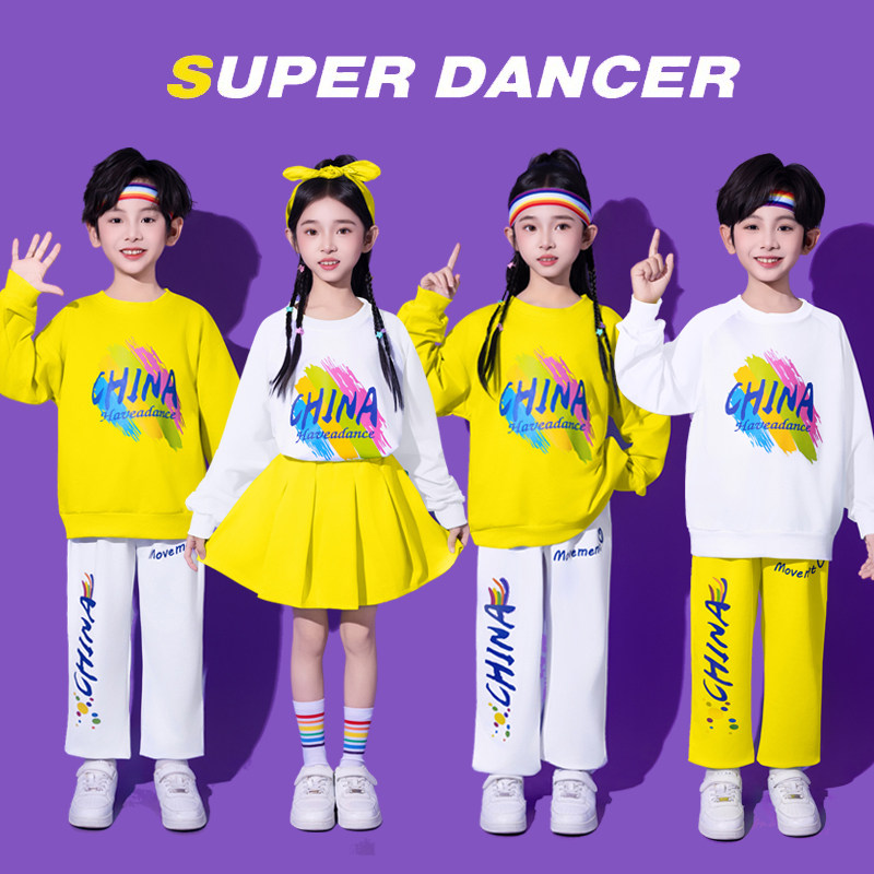 儿童啦啦队合唱演出服小学生运动会团体服装幼儿园拉拉操表演套装