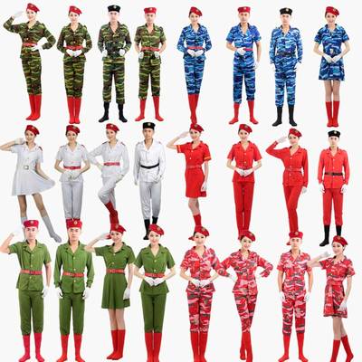 迷彩表演服军装水兵舞