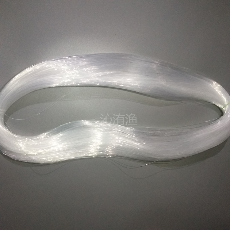 散裝魚線尼龍線膠絲線玻璃絲線編織魚絲線掛飾品線白色透明一斤