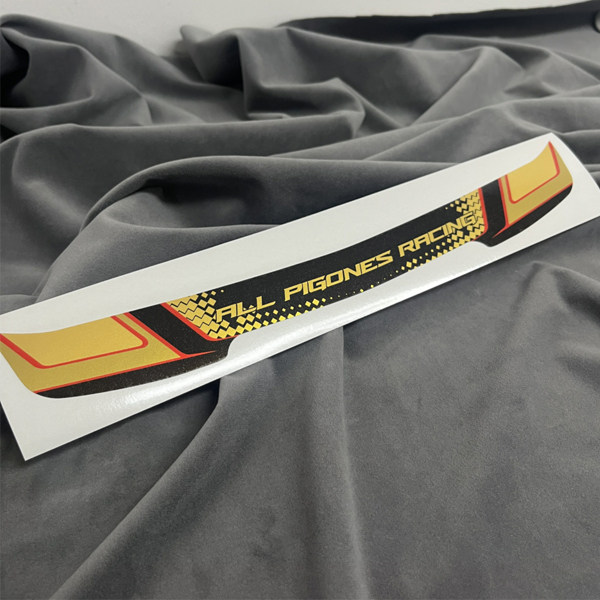 汉魂贴纸适用于BELL RS7卡丁车头盔镜片定制金色镜片贴纸 6588