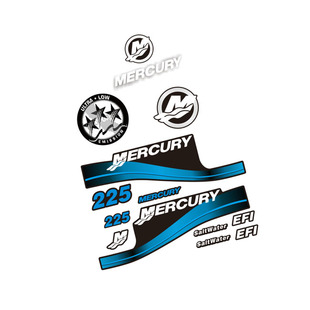 适用于水星MERCURY船用发动机船推进器外壳贴纸修复贴纸定制7750