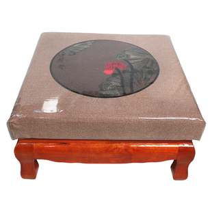 拜垫实木莲花拜凳磕头厂家直销高档跪垫跪拜佛堂拜佛寺庙家用蒲团