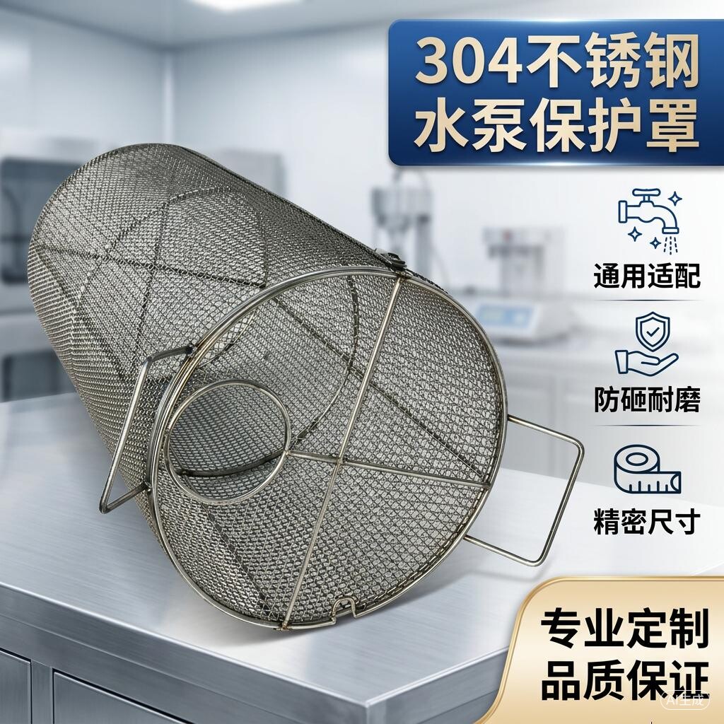全304污水泵防护罩潜水泵笼水泵罩子鱼池塘泵过滤特殊规格可定做