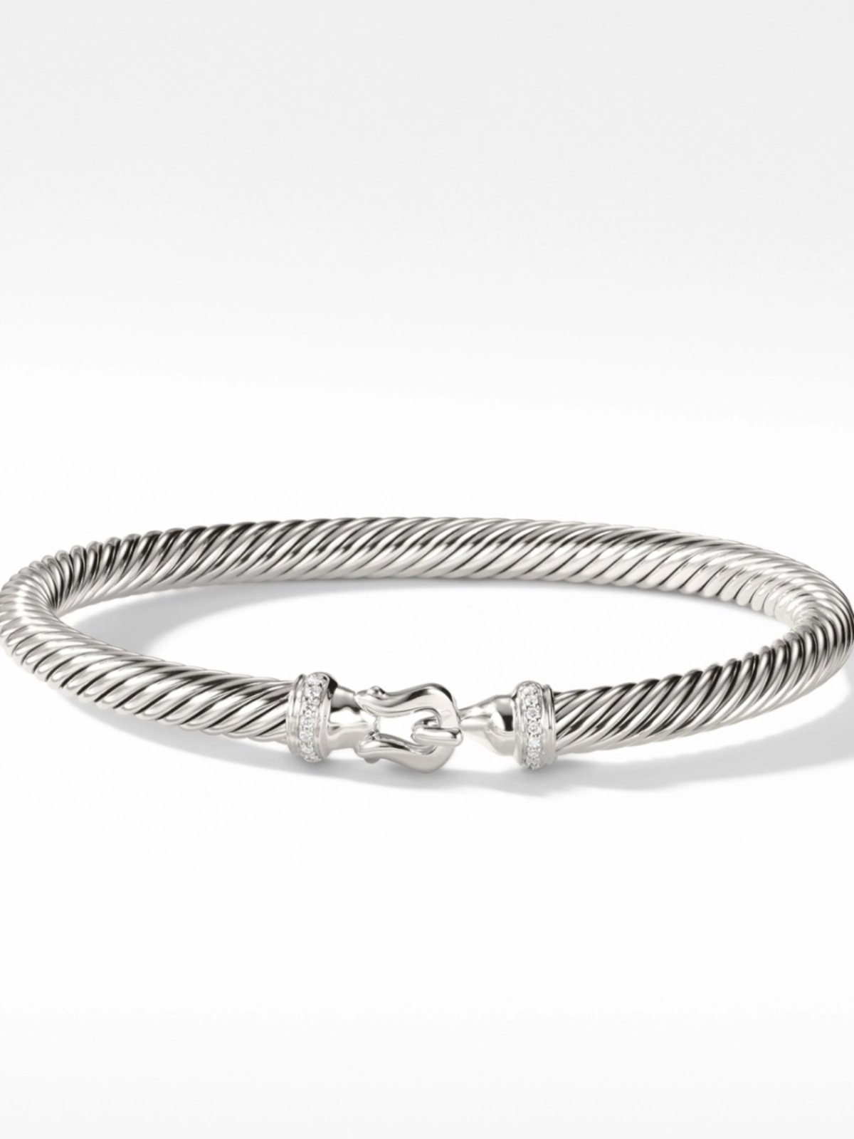 DY S  CABLE SERIES NICHE FASHION TREND NEW 5MM JEWELRY BRACELET