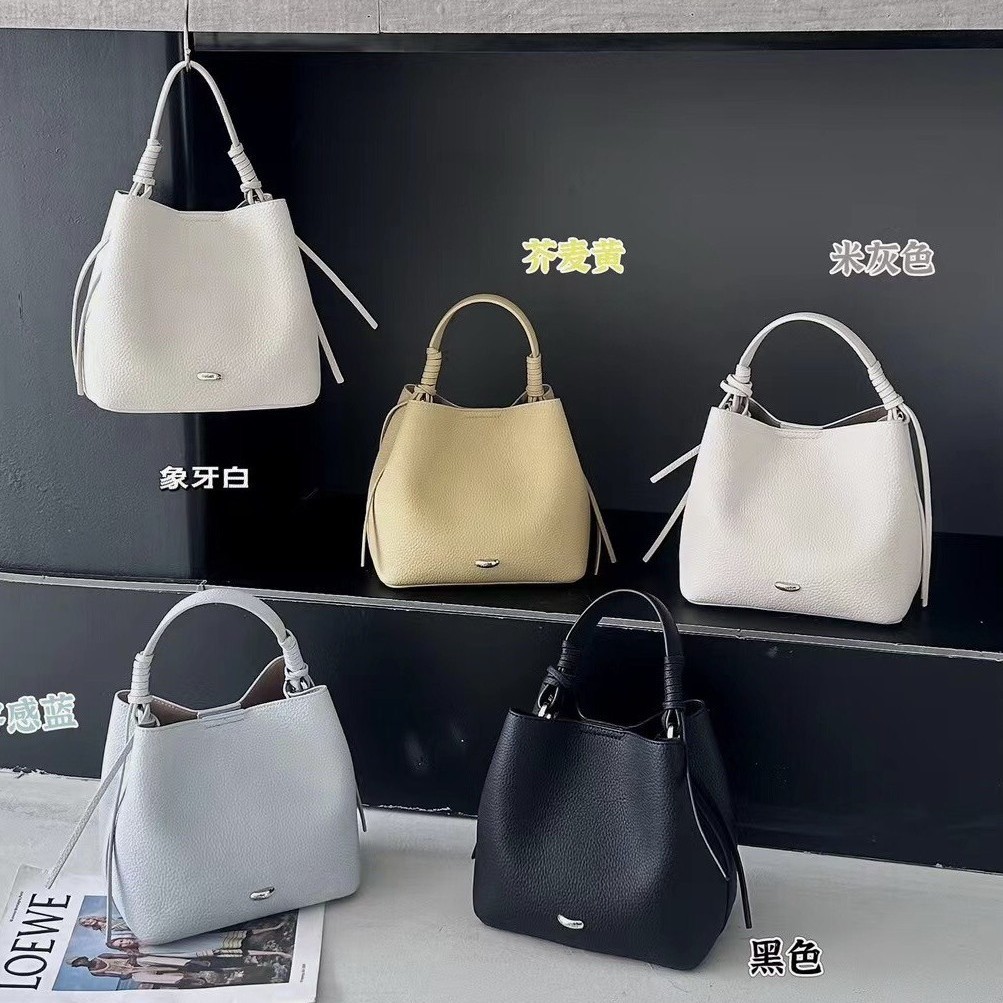 跨境网红洋气手提包女包包2026欧美时尚水桶包简约通勤单肩斜挎包