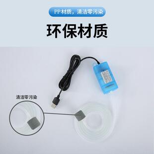 USB增氧泵便携家用鱼缸车载养鱼钓鱼打氧充氧气泵停电充电宝供电