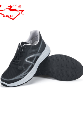 万里新款休闲鞋舒适平底轻便运动鞋免系带通勤男单鞋BJT1170