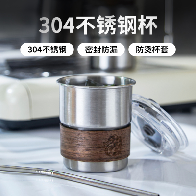 不锈钢咖啡杯可定制logo
