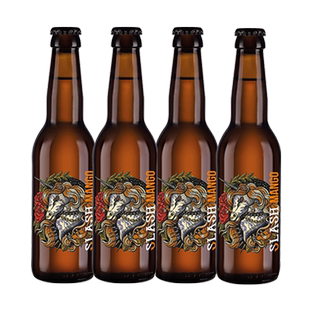 法国进口 利库尼闪电芒果啤酒330ml*4瓶装小瓶啤酒