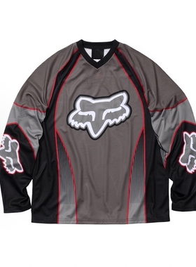 FCG＆FW25联名Fox Dmx Jeraey速干机车徽标印花长袖骑行服T恤