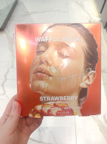 kocostar/可可星华夫面膜草莓紧致提亮细致滋润保湿冰淇淋修复女