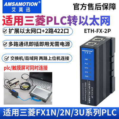 艾莫迅兼容三菱plcETH-FX-2P