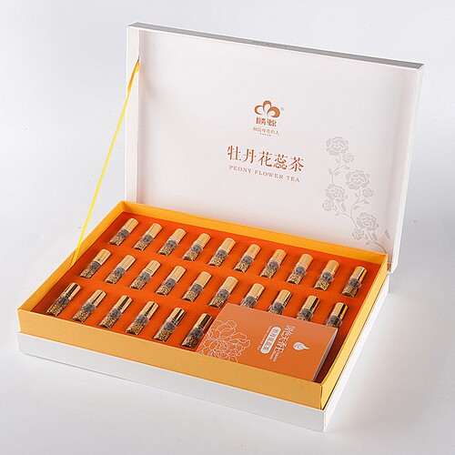 菏泽特产麟源牡丹花蕊茶礼盒装